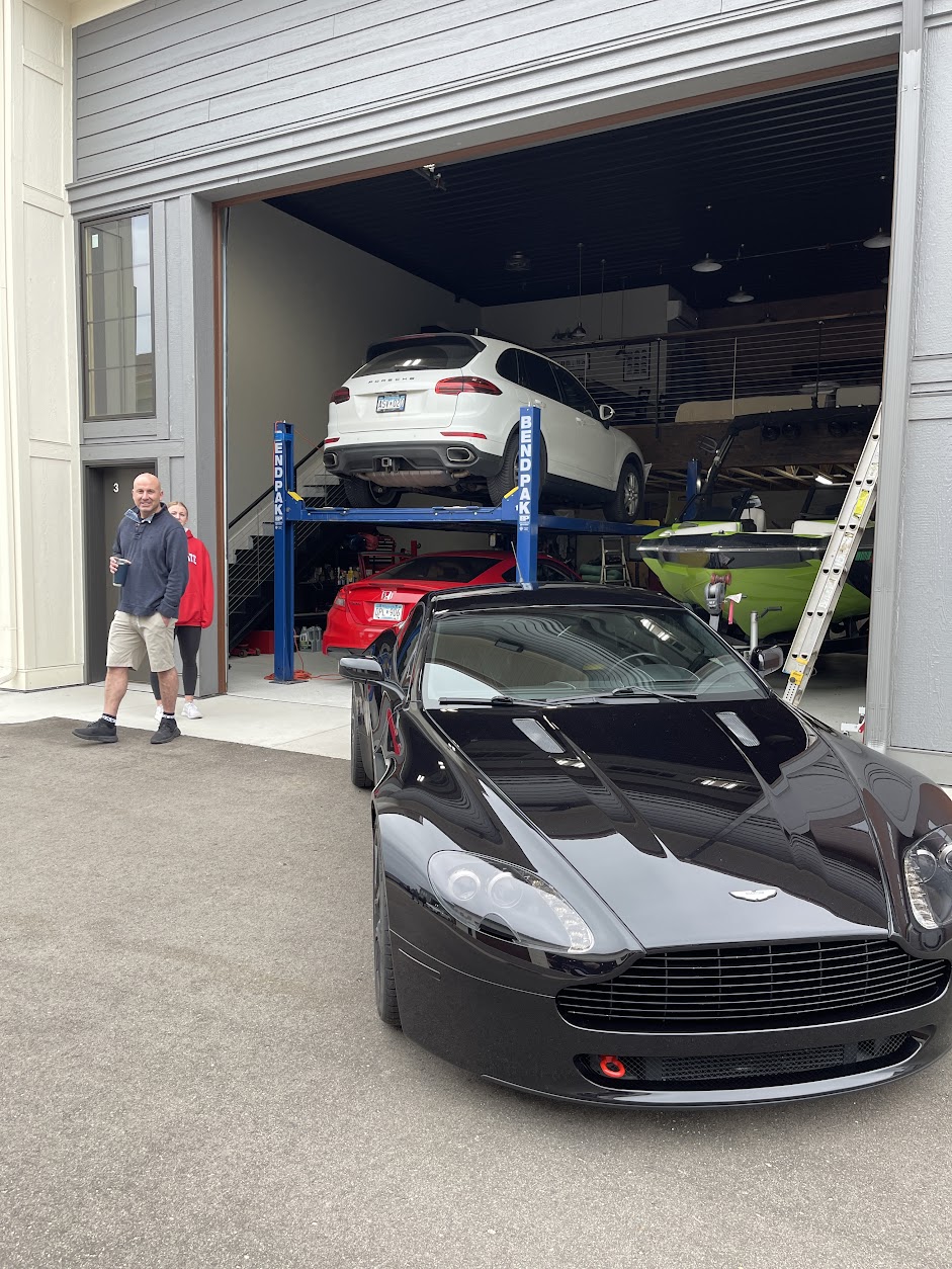 Image of My dad and the cars I work on.